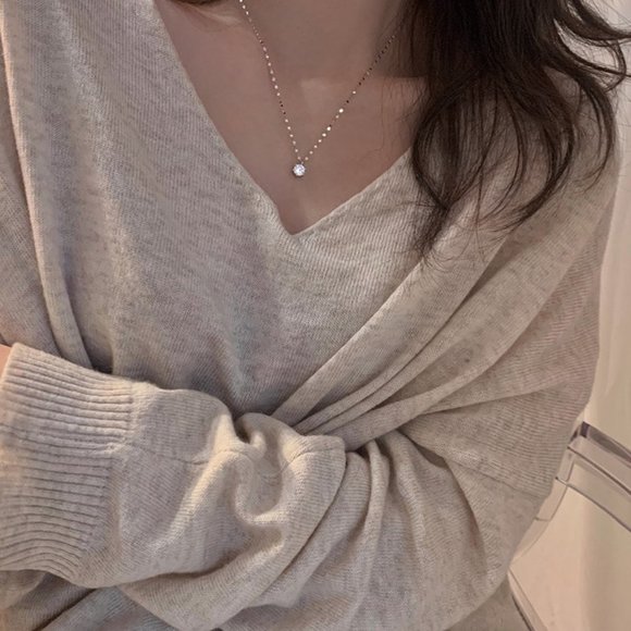 #NEW 925 Sterling Silver 2CT Solitaire Diamond Necklace - Picture 12 of 15